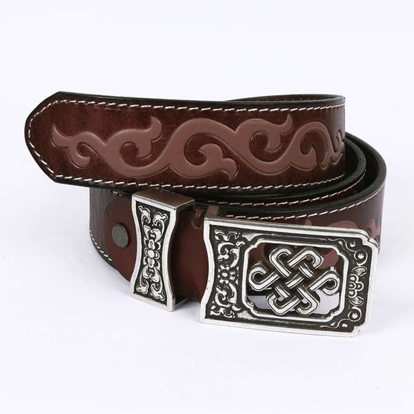 mongolian can be embossed belt for men and women, Black;brown 
mongolian can be embossed belt for men and women, Black;brown