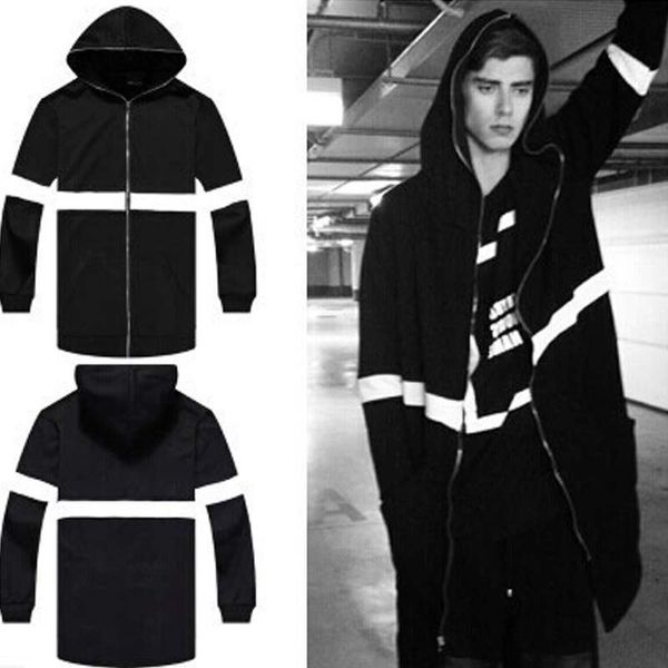 official website fashion sweater hip hop hooded zipper men's jacket autumn plush extended, Black
official website fashion sweater hip hop hooded zipper men's jacket autumn plush extended, Black