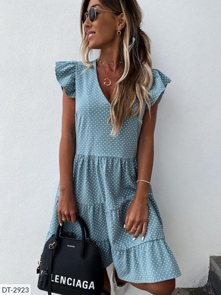 2021 women new summer sundress casual ruffles sleeves v-neck dot boho party vestidos elegant mini dresses fashion vestidos, Black;gray
2021 women new summer sundress casual ruffles sleeves v-neck dot boho party vestidos elegant mini dresses fashion vestidos, Black;gray