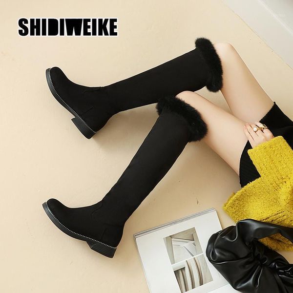 female classic warm long boots round toe shoes woman winter women knee-high boots quality suede leather riding snow v9041, Black
female classic warm long boots round toe shoes woman winter women knee-high boots quality suede leather riding snow v9041, Black