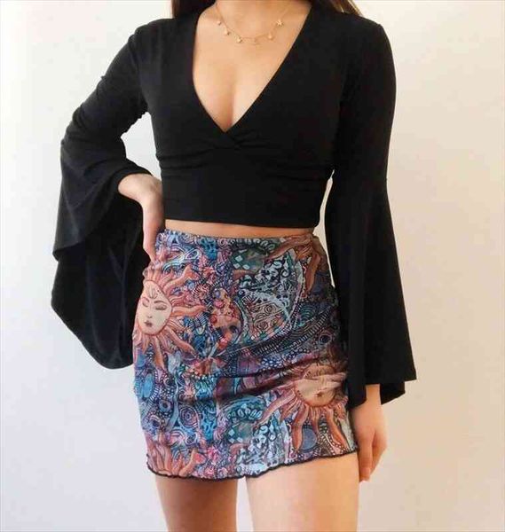 women mesh bodycon mini skirt bohemian high waist lettuce trim short pencil skirt design summer street style short, Black
women mesh bodycon mini skirt bohemian high waist lettuce trim short pencil skirt design summer street style short, Black