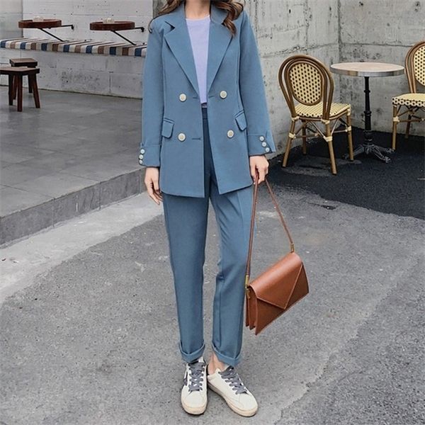 zawfl women 2020 autumn winter fashion business uniform formal jacket and long pant blazer set ol 2 two pieces suits c1015, Black;white
zawfl women 2020 autumn winter fashion business uniform formal jacket and long pant blazer set ol 2 two pieces suits c1015, Black;white