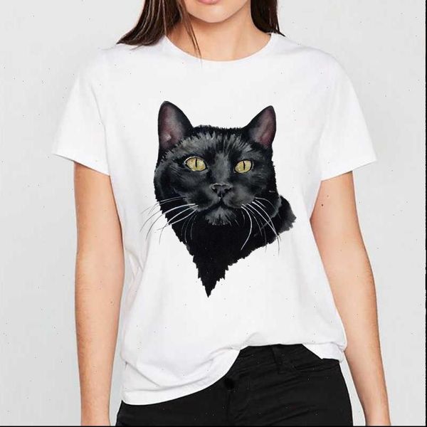 summer 2021 women fashion black cat print kawaii harajuku vintage female t shirt casual streetwear aesthetic short sleeve, White
summer 2021 women fashion black cat print kawaii harajuku vintage female t shirt casual streetwear aesthetic short sleeve, White
