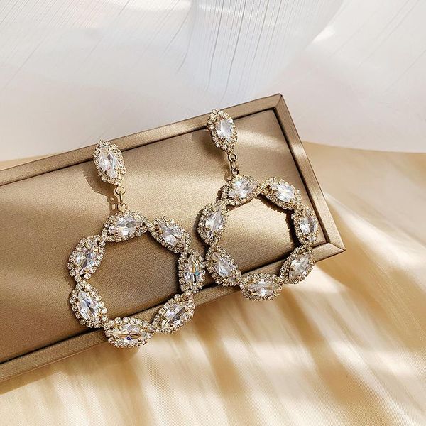 dangle & chandelier korea design fashion jewelry luxury full crystal round earrings high-end wedding party for women gift, Silver
dangle & chandelier korea design fashion jewelry luxury full crystal round earrings high-end wedding party for women gift, Silver