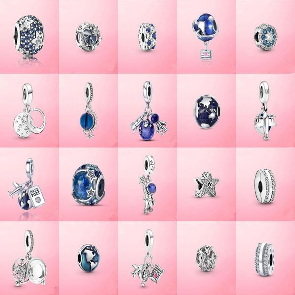 925 sterling silver globe travel plane charm astronaut moon & star pendant fit pandora bracelet for jewelry making, Black
925 sterling silver globe travel plane charm astronaut moon & star pendant fit pandora bracelet for jewelry making, Black