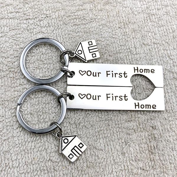 oeinin simple keychain man our first home key holder bag letter color zinc alloy key chain pendant accessories porte clef, Silver
oeinin simple keychain man our first home key holder bag letter color zinc alloy key chain pendant accessories porte clef, Silver