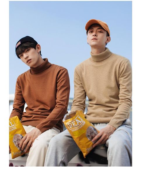 men's sweaters 2021 men&boys autumn/winter multi solid color basic knitted turtleneck sweater slim pullovers all-match inside wear, White;black
men's sweaters 2021 men&boys autumn/winter multi solid color basic knitted turtleneck sweater slim pullovers all-match inside wear, White;black