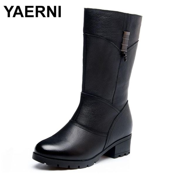 boots yaerni winter fur women warm genuine leather snow woman rubber mid-calf soles fashion high heels shoes, Black
boots yaerni winter fur women warm genuine leather snow woman rubber mid-calf soles fashion high heels shoes, Black