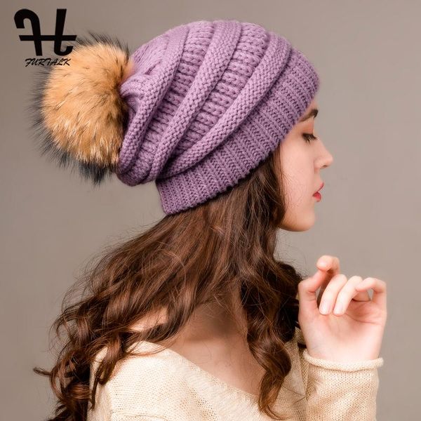 beanie/skull caps furtalk winter beanie hat women warm chunky knitted slouchy hats ladies real fur pompom female cap 2021, Blue;gray
beanie/skull caps furtalk winter beanie hat women warm chunky knitted slouchy hats ladies real fur pompom female cap 2021, Blue;gray