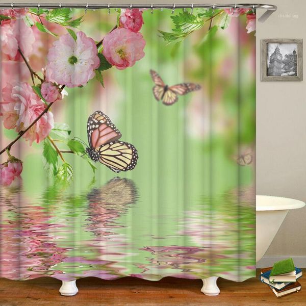 flower butterfly pattern shower curtain 3d printed bath curtains waterproof bathroom with hooks washable cloth bathing curtain1
flower butterfly pattern shower curtain 3d printed bath curtains waterproof bathroom with hooks washable cloth bathing curtain1