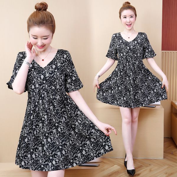 woman of the ladies will see chiffon floral impression big plus size casual skinny shirt loose dress mgv8, Black;gray
woman of the ladies will see chiffon floral impression big plus size casual skinny shirt loose dress mgv8, Black;gray