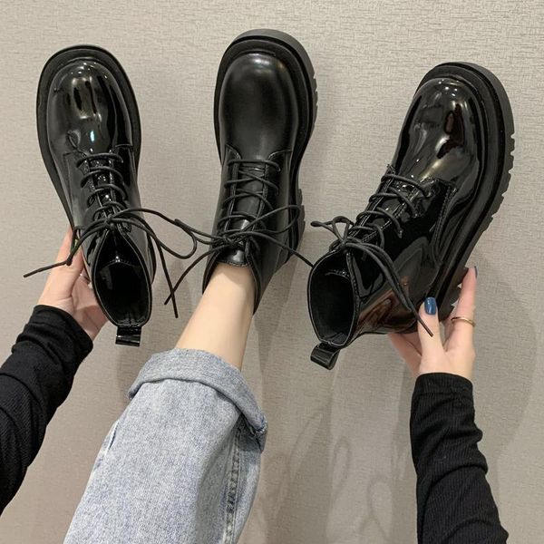 round toe women's rubber boots autumn shoes boots-women booties ladies flat heel luxury designer lace up rain 2020 ankle rock, Black
round toe women's rubber boots autumn shoes boots-women booties ladies flat heel luxury designer lace up rain 2020 ankle rock, Black