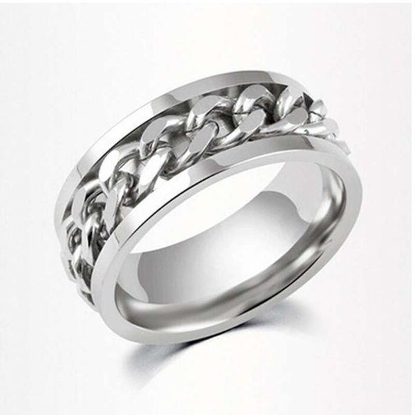 stainless steel ring with turning chain, mix size:6-11, lucky on the turn and high quality, Golden;silver
stainless steel ring with turning chain, mix size:6-11, lucky on the turn and high quality, Golden;silver