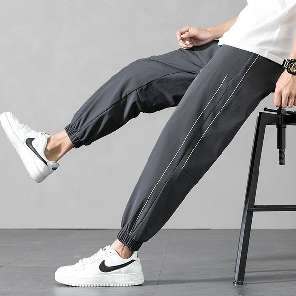 mdzi6 men's summer korean fashion thin casual capris loose legged breathable ice cool pantssports pants pants pantssilk casual sports 7, Blue
mdzi6 men's summer korean fashion thin casual capris loose legged breathable ice cool pantssports pants pants pantssilk casual sports 7, Blue