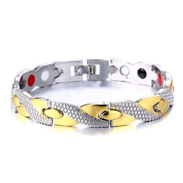men women healthy magnetic bracelet titanium steel power therapy magnets men bracelet gift fashion jewelry charm, Black
men women healthy magnetic bracelet titanium steel power therapy magnets men bracelet gift fashion jewelry charm, Black