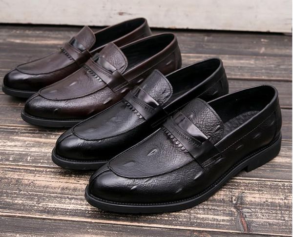 spring design trend new style england style brogue shoes male crocodile pattern pointed toes slip on bottom thick loafers, Black
spring design trend new style england style brogue shoes male crocodile pattern pointed toes slip on bottom thick loafers, Black