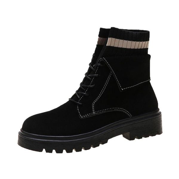 boots ins fashion women british style lace up flat autumn and winter ladies ankle, Black
boots ins fashion women british style lace up flat autumn and winter ladies ankle, Black
