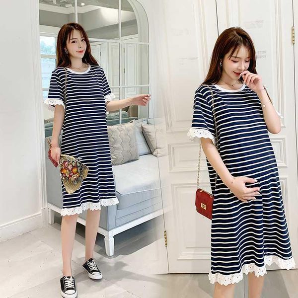 maternity dresses 9815# dress summer nursing stripe cotton short sleeve loose stylish for pregnant women mom1, White
maternity dresses 9815# dress summer nursing stripe cotton short sleeve loose stylish for pregnant women mom1, White