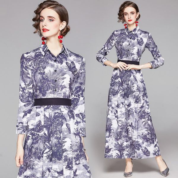 casual dresses women long dress elegant vintage purple fashion clothes sleeve retro style print, Black;gray
casual dresses women long dress elegant vintage purple fashion clothes sleeve retro style print, Black;gray