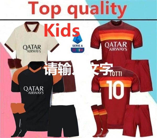 2020 2021 roma shaarawy dzeko kids soccer jersey full kit 20/21 pastore perotti totti de.rossi rome camisetas soccer shirt kit with socks, Black
2020 2021 roma shaarawy dzeko kids soccer jersey full kit 20/21 pastore perotti totti de.rossi rome camisetas soccer shirt kit with socks, Black