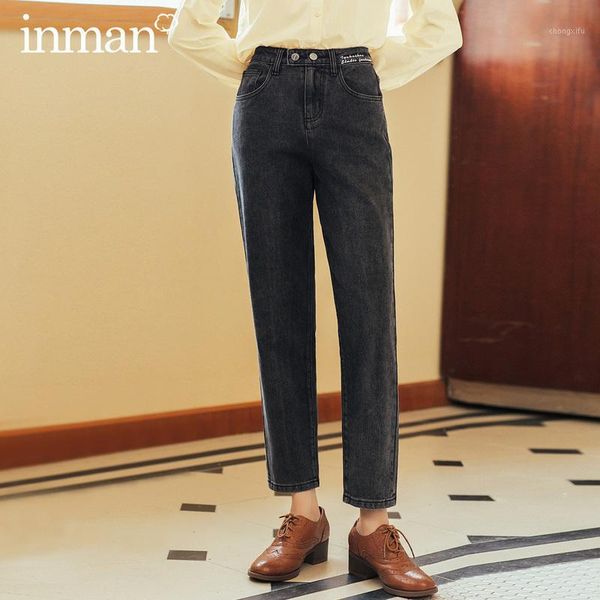 inman 2020 autumn winter new arrival retro style women high waist slim fitted long pencil jeans pant1, Blue
inman 2020 autumn winter new arrival retro style women high waist slim fitted long pencil jeans pant1, Blue