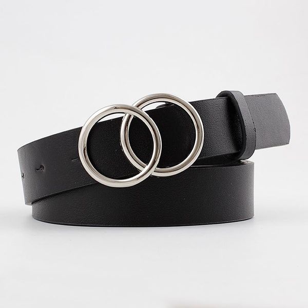 2021 new women's wide black whtie brown leather belt female decorative double circle ring belts for women jeans correa de mujer, Black;brown 
2021 new women's wide black whtie brown leather belt female decorative double circle ring belts for women jeans correa de mujer, Black;brown