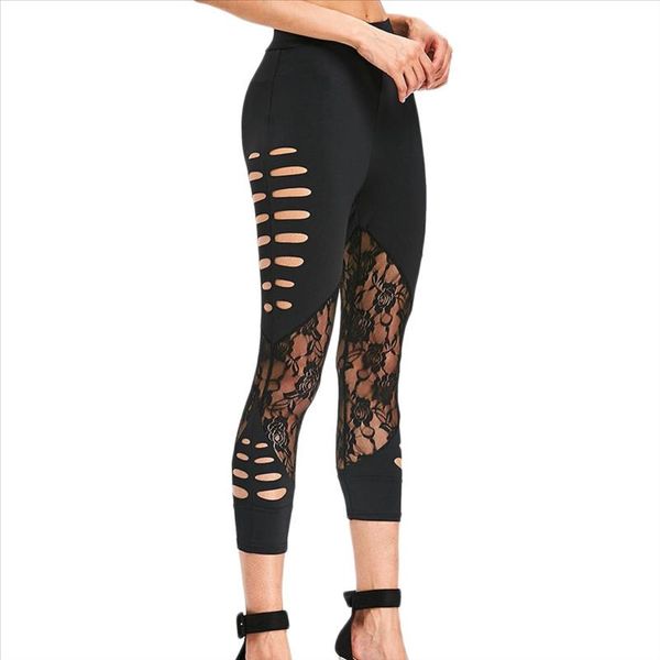 2021 womens fashion broken lace leggings running high waist elastic band calf length pants sport leggings drop shipping, Black
2021 womens fashion broken lace leggings running high waist elastic band calf length pants sport leggings drop shipping, Black