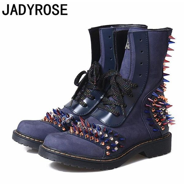 fashion designer women spike winter knight boots genuine leather short boot shoes woman round toe flats motorcycle boot, Black
fashion designer women spike winter knight boots genuine leather short boot shoes woman round toe flats motorcycle boot, Black