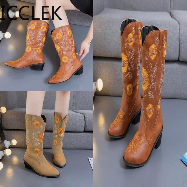 boots 2021 classic embroidered western pu leather for women cowgirl low heels shoes knee high woman, Black
boots 2021 classic embroidered western pu leather for women cowgirl low heels shoes knee high woman, Black
