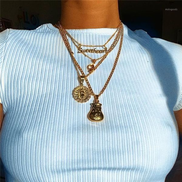 pendant necklaces bohemian creative virgin mary letter necklace chain gold ombination set fashion women jewelry1, Silver
pendant necklaces bohemian creative virgin mary letter necklace chain gold ombination set fashion women jewelry1, Silver