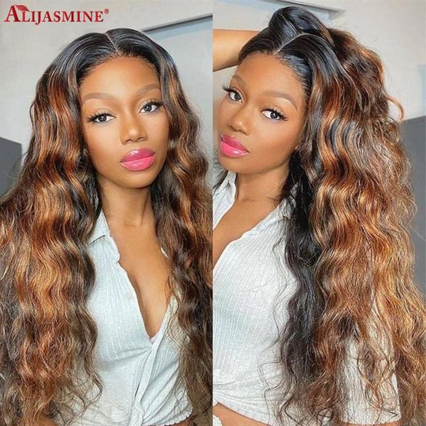 lace wigs ombre color with honey blonde highlights 13x6 front wig brazilian remy body wave 150% 180% bleached knots, Black;brown
lace wigs ombre color with honey blonde highlights 13x6 front wig brazilian remy body wave 150% 180% bleached knots, Black;brown