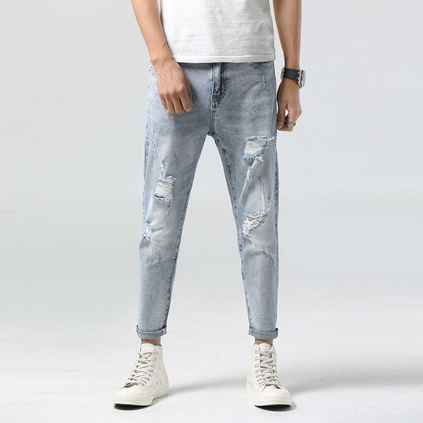 s1qlz summer fashion new ripped and casual fashion jeans korean ankle-length pants jeans men's jeanstrousers and jeansstretch slim fit, Blue
s1qlz summer fashion new ripped and casual fashion jeans korean ankle-length pants jeans men's jeanstrousers and jeansstretch slim fit, Blue