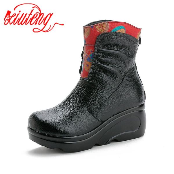 boots ethnic style women's shoes wedge heel platform female middle tube mother cotton middle-aged and elderly, Black
boots ethnic style women's shoes wedge heel platform female middle tube mother cotton middle-aged and elderly, Black