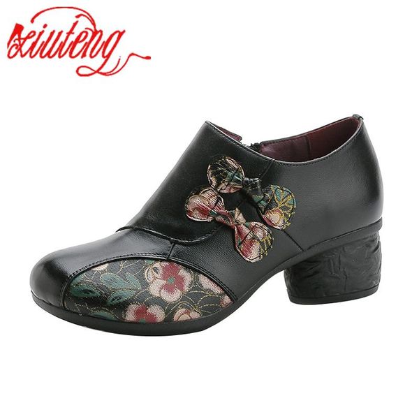 xiuteng woman mid heels shoes casual flowers pumps black red purple genuine leather pump 2020 spring shoe for women
xiuteng woman mid heels shoes casual flowers pumps black red purple genuine leather pump 2020 spring shoe for women