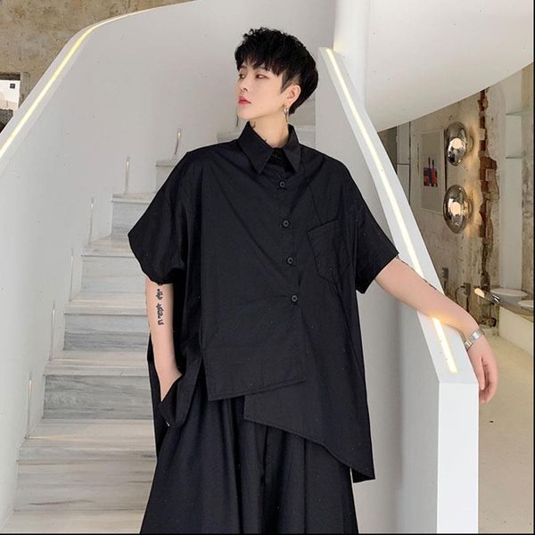 men short sleeve oversize irregular loose casual white black shirt male japan streetwear hip hop party dress shirts couple shirt
men short sleeve oversize irregular loose casual white black shirt male japan streetwear hip hop party dress shirts couple shirt