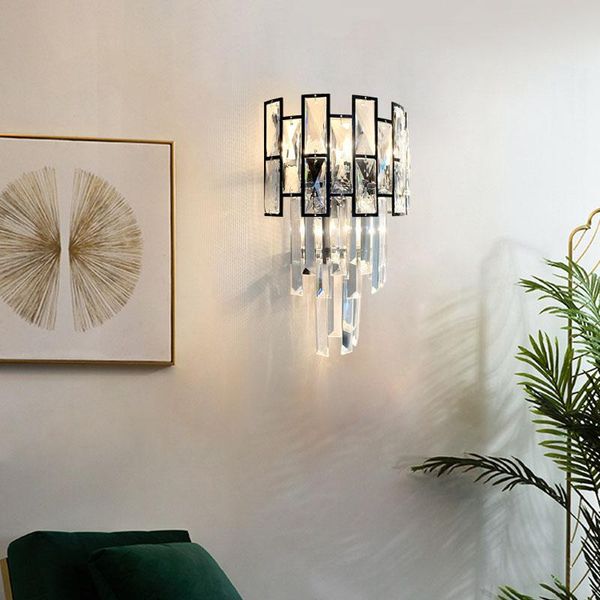 crystal wall lamp luxurious black wall lamps for living room bedroom decor luminaire bedside light fixtures
crystal wall lamp luxurious black wall lamps for living room bedroom decor luminaire bedside light fixtures