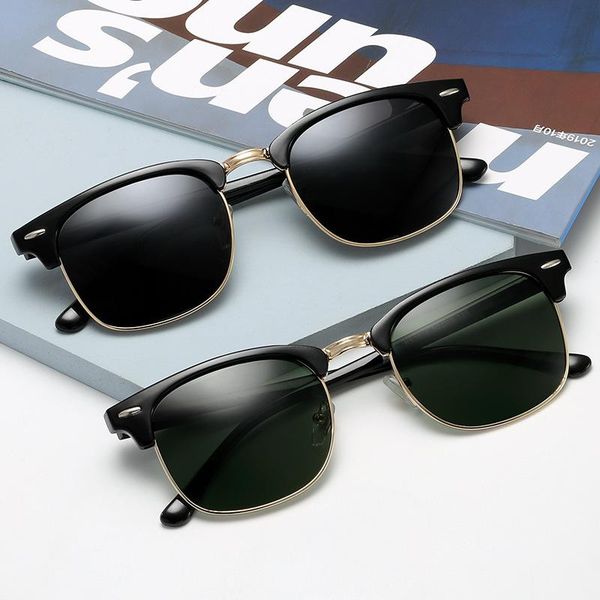 Classic Polarized Sunglasses Women Brand Designer Square Sun Glasses For Male Female Vintage Semi Rimless Mirror, White;black
Classic Polarized Sunglasses Women Brand Designer Square Sun Glasses For Male Female Vintage Semi Rimless Mirror, White;black