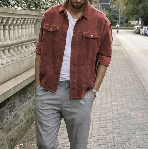 2020 men jacket spring autumn warm coat men buttons casual jackets corduroy punk coat male clothing outwear plus size, Black;brown
2020 men jacket spring autumn warm coat men buttons casual jackets corduroy punk coat male clothing outwear plus size, Black;brown