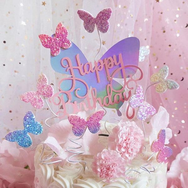 other festive & party supplies colourful laser butterfly happy birthday cake er girl women decor cupcake lovely gift1
other festive & party supplies colourful laser butterfly happy birthday cake er girl women decor cupcake lovely gift1