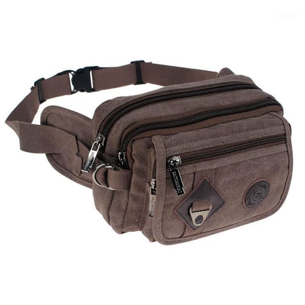 fashion casual canvas packet chest pockets bags phone package waist bag beltbag waist packs solid portable shoulder bags bolsa1
