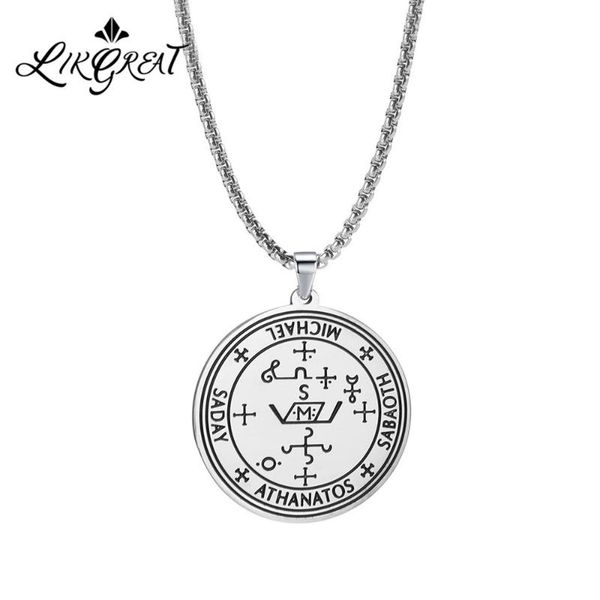 likgreat vintage stainless steel necklace women men michael angels talisman charm pendant necklace link chain religion jewelry, Silver
likgreat vintage stainless steel necklace women men michael angels talisman charm pendant necklace link chain religion jewelry, Silver