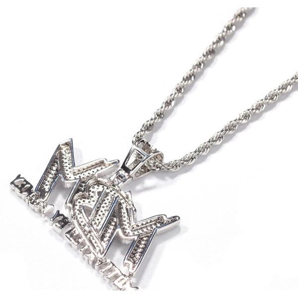 iced out zircon letter motivated by money pendant necklace two tone plated micro paved lab diamond bling h wmteci new_dhbest, Silver
iced out zircon letter motivated by money pendant necklace two tone plated micro paved lab diamond bling h wmteci new_dhbest, Silver