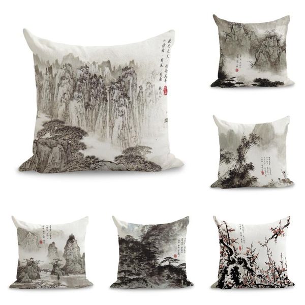 ink wash chinese traditional mountains landscape painting pillows linen couch seat cushion throw pillow home decor gift
ink wash chinese traditional mountains landscape painting pillows linen couch seat cushion throw pillow home decor gift