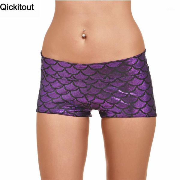 women's shorts qickitout 2021 summer women fashion elasticity purple mermaid scales digtal printing fitness drop ship1, White;black
women's shorts qickitout 2021 summer women fashion elasticity purple mermaid scales digtal printing fitness drop ship1, White;black