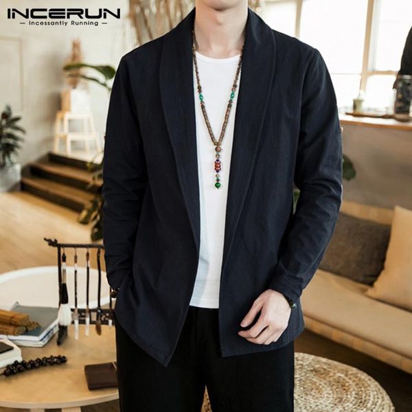 men's outerwear vintage solid color 2019 cotton long sleeve lapel streetwear cardigan casual chinese style trench coats incerun1, Tan;black
men's outerwear vintage solid color 2019 cotton long sleeve lapel streetwear cardigan casual chinese style trench coats incerun1, Tan;black