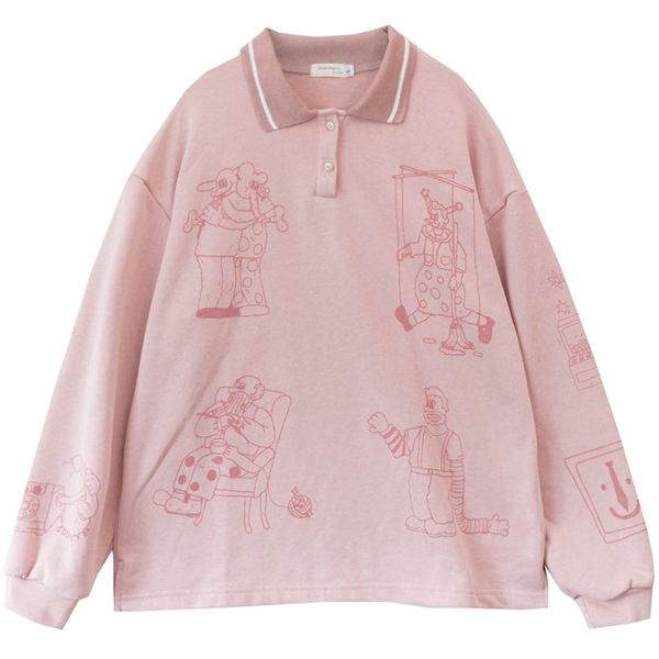 harajuku polo spacious sweater, shirt, shirt beautiful jersey, cotton pink girl's collar, school autumn sports cartoon wgdom
harajuku polo spacious sweater, shirt, shirt beautiful jersey, cotton pink girl's collar, school autumn sports cartoon wgdom
