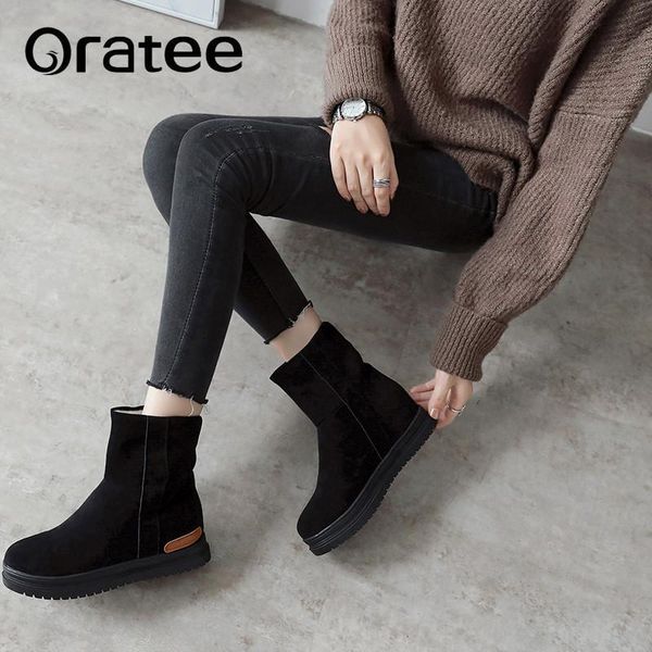 boots fashion simple winter snow woman ankle casual platform warm thick plush shoes plus size 33-43, Black
boots fashion simple winter snow woman ankle casual platform warm thick plush shoes plus size 33-43, Black