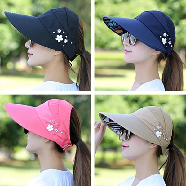 wide brim hats summer women's sun caps fashion baseball tennis fishing hat fisher beach casual uv protection horsetail sport cap travel, Blue;gray
wide brim hats summer women's sun caps fashion baseball tennis fishing hat fisher beach casual uv protection horsetail sport cap travel, Blue;gray