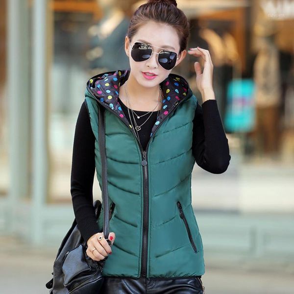 down cotton vest women sleeveless coat autumn and winter clothes wear on both sides hooded vest womens jacket short coat1, Black;white
down cotton vest women sleeveless coat autumn and winter clothes wear on both sides hooded vest womens jacket short coat1, Black;white