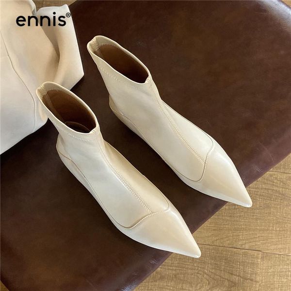 ennis kitten heels booties designer stretch boots pointed toe women boots genuine leather ankle slip on shoes new a0160, Black
ennis kitten heels booties designer stretch boots pointed toe women boots genuine leather ankle slip on shoes new a0160, Black
